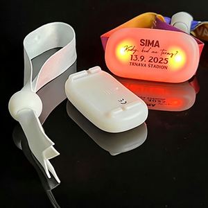 กำไลข้อมือเรืองแสง LED วัสดุ ABS พร้อมรีโมทคอนโทรล RGB ปรับแต่งได้ ของขวัญคริสต์มาสและไฟประดับสุดทันสมัย - Product Image 3