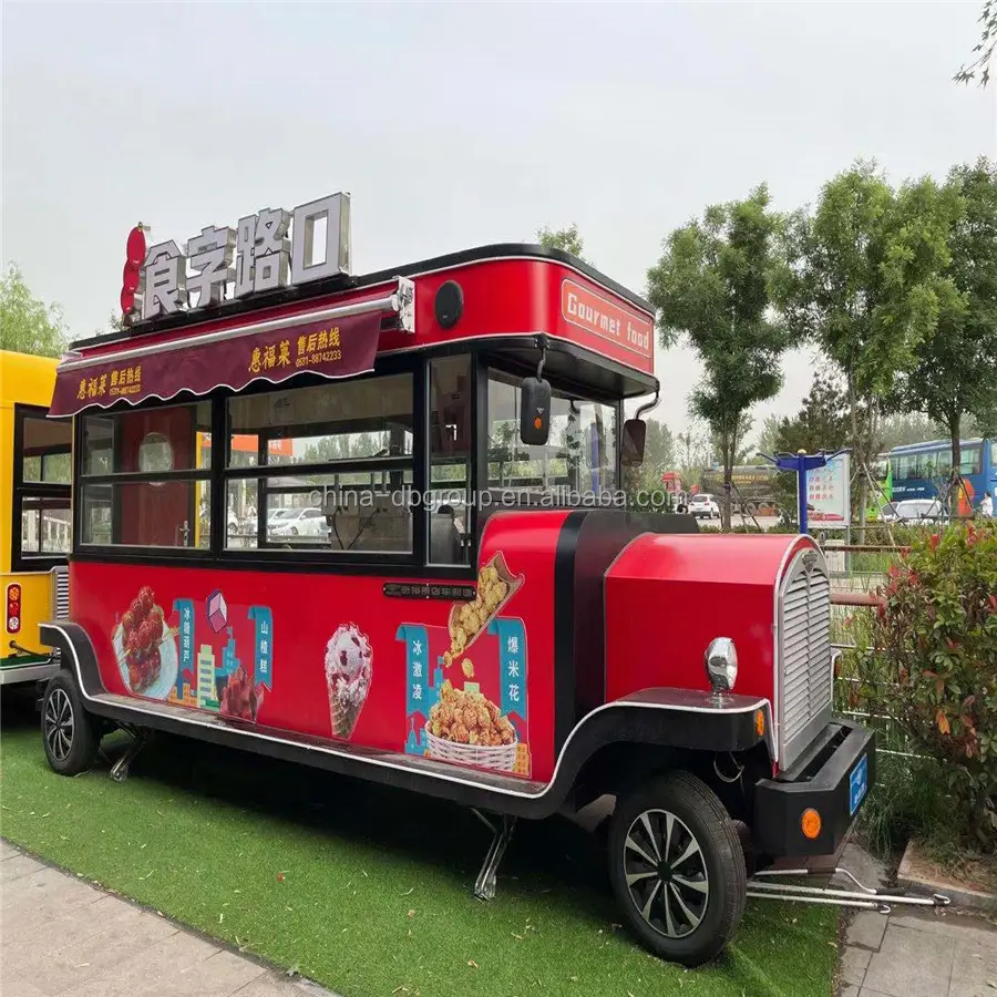 Mobiele Ijskar Food Truck Te Koop Voedselbus Koffie Busje Ijscowagen Verkoop Mobiele Voedselbus