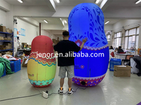 Grand éclairage gonflable Matryoshka poupée russe poupée gigogne dessin animé pour la décoration du Festival