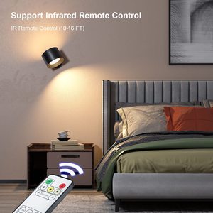 <strong>USB</strong> Rechargeable Indoor Wireless <strong>LED</strong> Wall <strong>Lamp</strong> Cordless Battery Powered with Remote Control for Home or Office Application - Product Image 3