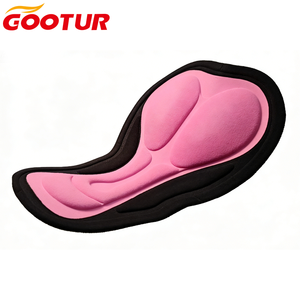 Coussin de selle de vélo 3D <span class=keywords><strong>rembourré</strong></span> pour <span class=keywords><strong>femme</strong></span>, ergonomique, absorbant les chocs, en mousse à mémoire de forme respirante et douce avec trou - Product Image 2