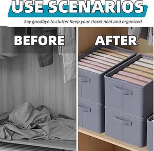 Caja de Almacenamiento Plegable de Gran Capacidad para Ropa Interior, Organizador de Cajones, Contenedores de Tela, Cestas para el Dormitorio - Product Image 5