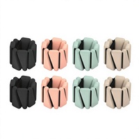 Bracelets de résistance modulaires en silicone personnalisés pour l'entraînement des mains et des poignets, équipement de fitness pour la maison et la salle de sport, couleurs Pantone