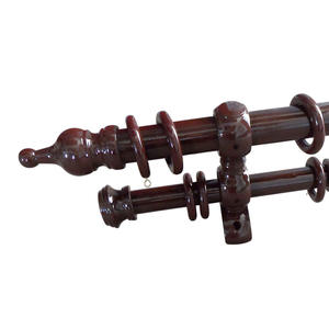 Tringle à rideaux en <span class=keywords><strong>bois</strong></span> avec accessoires pour tringle à rideaux, poteaux en <span class=keywords><strong>bois</strong></span> de Noël, anneaux en <span class=keywords><strong>bois</strong></span> pour rideaux, longueur 6 m, 28 mm, 35 mm, 500 pièces - Product Image 3