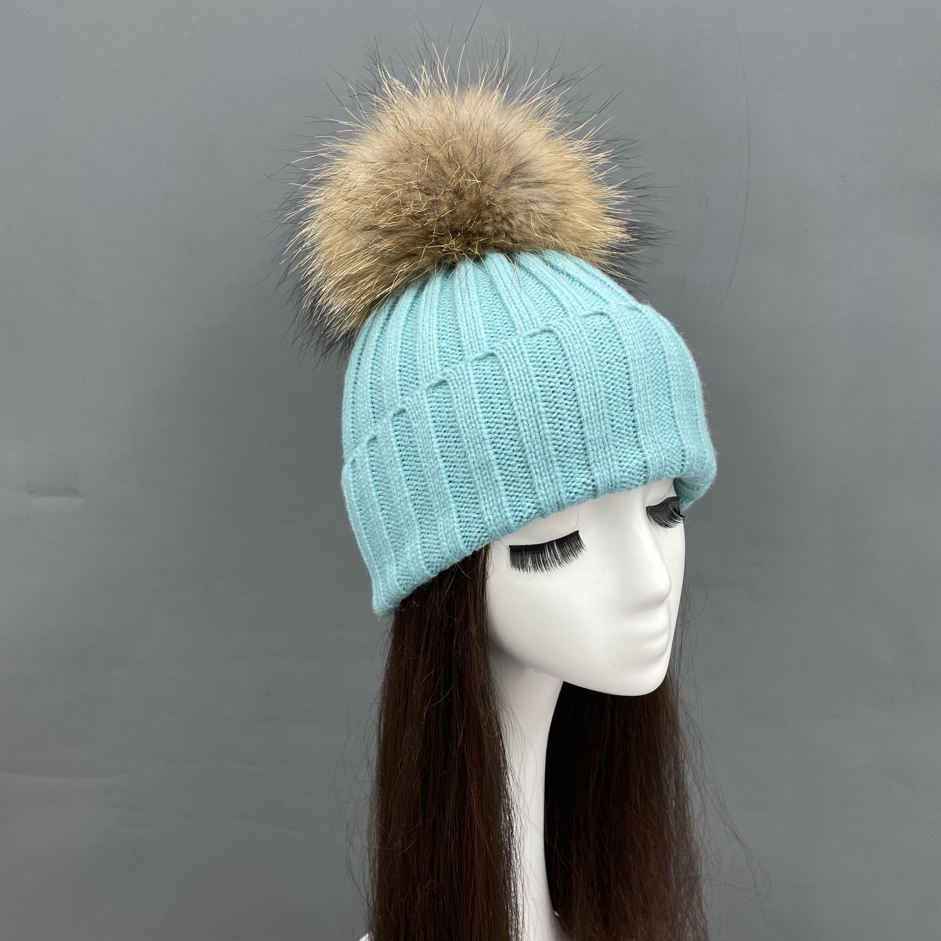 Sky Blue knitted beanie hat