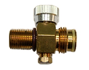 Cilindro de CO2 Válvula de encendido/apagado del tanque de aire Válvula de gas para paintball | 5/8-18UNF Rosca - Product Image 1