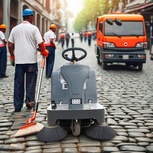 Machine à vide industrielle 48V pour le nettoyage des sols, destinée aux chantiers et aux rues - Product Image 4