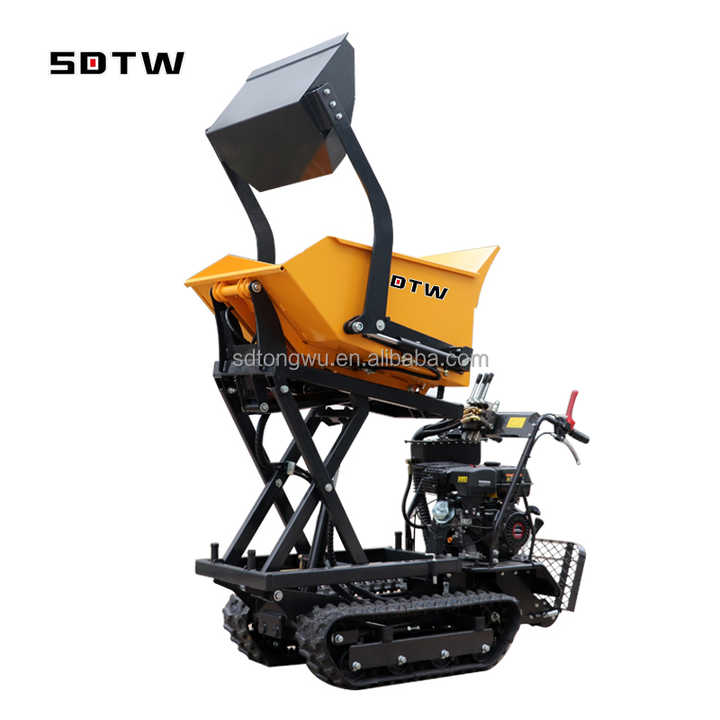 SDTW Hydraulic Concrete Self Load Tracked Rubber Track Crawler Small ...
