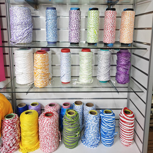 Pabrik Menjual Benang Mop Poliester Daur Ulang Campuran Berpola Garis, Benang Mikrofiber <span class=keywords><strong>DTY</strong></span> untuk Pembuatan Kepala Mop - Product Image 3