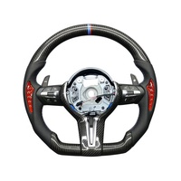 Volant en fibre de carbone véritable LED pour BMW Série M F87 F80 F10 F06 F12 F13 F15 F16 F20 F22 F30 F31 F32 F33 F36 E90 E92 E93