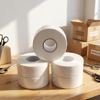 Papier toilette personnalisé en bois doux/pulpe mélangée, 24 rouleaux, 2/3/4 plis, en boîte, vente chaude, pas cher