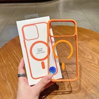Étui de téléphone portable en acrylique transparent pour iPhone 18 17 Pro Max, coque magnétique pour iPhone 17 Air 16 15 14 13 12 11