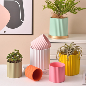 Vaso di fiori in ceramica per piante in ceramica di varie dimensioni nordico moderno e succulento smaltato - Product Image 2