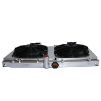 Radiateur entièrement en aluminium avec cache-ventilateur pour Mitsubishi Lancer Evolution 6 2.0L 2.4L 2002-2007 - Pièce auto