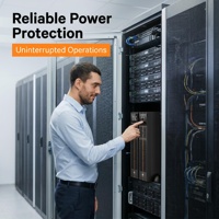 Système d'alimentation sans interruption (ASI) en ligne à double conversion à onde sinusoïdale pure, série ITG 1-10 kVA, haute fréquence, montage en rack/tour