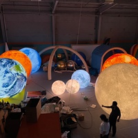 Ballons publicitaires gonflables : planètes, globe terrestre, Lune, Mars, Soleil, Jupiter, Vénus, Saturne, Uranus, Neptune avec LED
