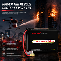 Penjualan Panas Baterai Drone Semi Solid State 280wh/kg Kepadatan Tinggi 17000mAh 12s 44.4V yang Dapat Disesuaikan untuk Drone Pemadam Kebakaran