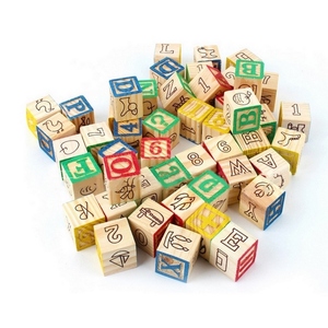 <strong>Good</strong> Quality 48pcs ABC Wooden <strong>Blocks</strong> Pack Wooden Box - Product Image 5