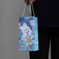 Taza de agua de cartón de Color sólido, bolsa de mano, taza termo y bolsa de regalo de cigarrillos para cumpleaños/embalaje de cartón de negocios