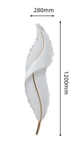 Lámpara de Pared Nórdica Creativa Moderna, Lámpara de Pie para Dormitorio, Lámpara de Pared con <span class=keywords><strong>Plumas</strong></span> para Sala de Estar, Estilo Red - Product Image 6