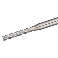 Fresa de carburo de tungsteno de diámetro pequeño de aluminio con ranura profunda de longitud completa, 0.4-3mm CNC