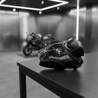 Système d'éclairage de moto en plastique ABS couleur NOIRE, phare avant universel à LED pour WING EVO II