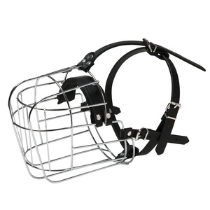 Bozal metálico transfronterizo para perros grandes (Grandes Daneses, <span class=keywords><strong>Cane</strong></span> Corsos, San Bernardo) - Máscara de entrenamiento para evitar la búsqueda de alimentos y mordeduras - Product Image 4