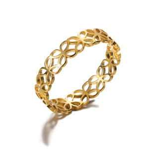 Koreanischer einfacher Hohlring aus 18 Karat Edelstahl, herzförmiger geometrischer <span class=keywords><strong>Ring</strong></span> für Männer und Frauen mit römischem Ziffern <span class=keywords><strong>ring</strong></span> - Product Image 6
