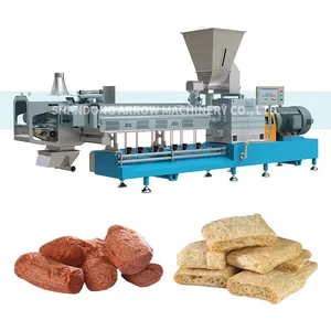 soya chunks making machines textured soya protein machine soybean meat processing line extruder