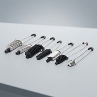 Collier de serrage pour câble à fibre optique 6,5 mm, ancre de tension pour câble de descente aérien FTTH, kit de fixation pour poteau en acier galvanisé