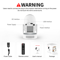 Mini Proyector Portátil Magcubic HY300Pro+, 290ANSI Lúmenes, 720P LED LCD, Altavoces Integrados, Corrección Trapezoidal Automática, WiFi 6, BT5.4