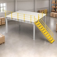 Plateforme de stockage de palettes en acier robuste pour entrepôt, avec protection anticorrosion et conception modulaire pour une meilleure utilisation de l'espace