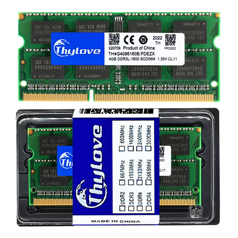 DDR3L RAM 2GB 4GB 8GB 1600MHz 1333MHz PC3-12800S SODIMM 204pin NO ECC PC3  10600S Ddr3 RAM