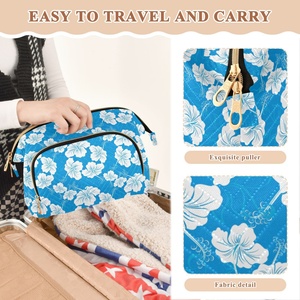 Customs Makeup Bag Quilted Cotton Cosmetic Zipper <b>Make</b> <b>up</b> Bag <b>Pouch</b> Customized Fashion Travel Bag - Product Image 6