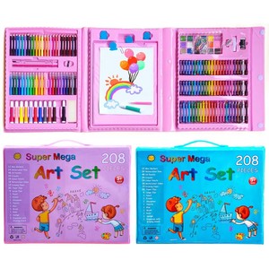 Ensemble de 208 crayons écologiques, crayons de couleur, crayons à l'eau, stylos, étui, papier, papeterie en plastique, dessin, cadeau pour la Journée des enfants - Product Image 6