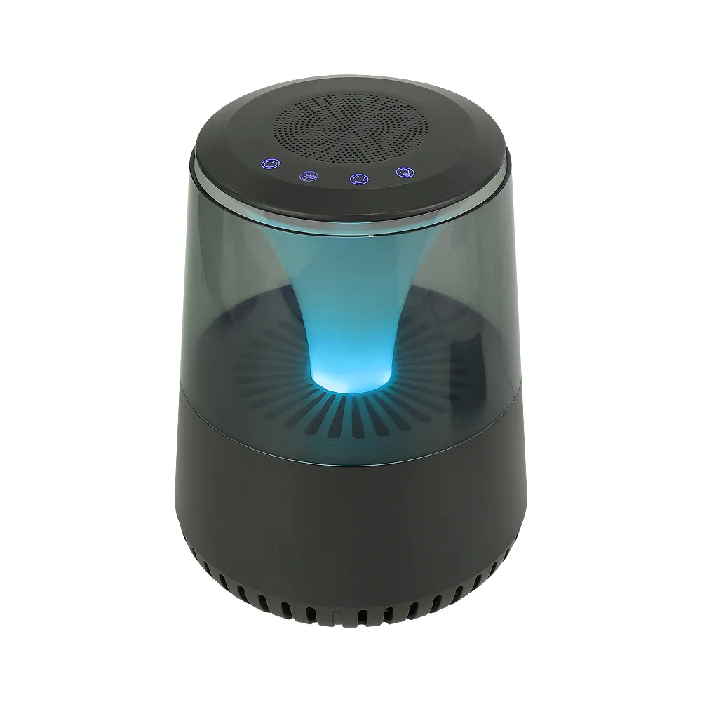 Color True HEPA Filter Sleep Mode Night Light Wireless Speaker Air Purifier for Home Air purifier