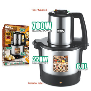 เครื่องทำฟูฟูอเนกประสงค์ DSP รุ่น 6.0 ลิตร กำลังไฟ 700 วัตต์ เครื่องผสมอาหารไฟฟ้าพร้อมขาตั้งสแตนเลสและตัวตั้งเวลา - Product Image 1
