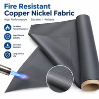 Tissu conducteur en nickel-cuivre ignifuge, bloquant les RFID, blindant contre les EMI, tissu Faraday