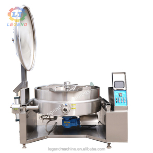 Marmite industrielle à vapeur inclinable 200L/400L/600L avec mélangeur | Chauffage à l'huile pour confiture, soupe, ragoût, cuisson par lots - Product Image 3