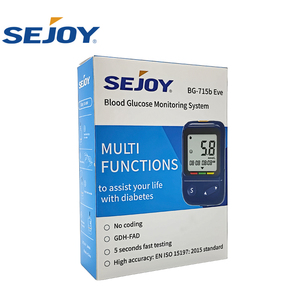 Sejoy hộ gia đình thiết bị y tế sản phẩm tiểu đường <span class=keywords><strong>Glucose</strong></span> Meter trường hợp kỹ thuật số Blood <span class=keywords><strong>Glucose</strong></span> Monitor - Product Image 4