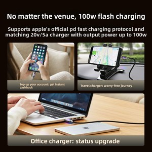 Cable USB C de 60W con Precio de Fábrica, Cable de Carga Rápida PD 3A, Cable de Carga Rápida <span class=keywords><strong>Oculus</strong></span> 6A, Cable de Video Tipo C con Trenzado de Aleación de Zinc - Product Image 4