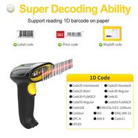 Lecteur de codes-barres Xincode 1D Laser USB Lector De Codigo De Barras Lecteur de codes-barres Escaneadora Precios Del Banco De Brasil