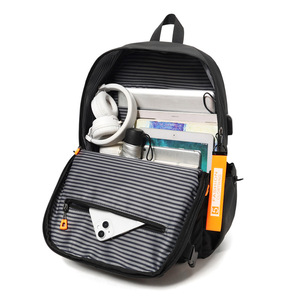 Fashion <b>Backpack</b> <b>Large</b> Capacity 14 Inch Computer Bag Casual Style For Business Travel School Use - Product Image 3