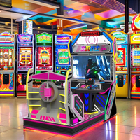 Console de jeu de simulation de tir en métal à deux joueurs, machine de jeu vidéo d'arcade dynamique avec pistolets pour FEC