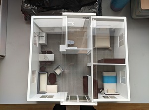 Hoàn thành đầy đủ hiện đại sống ánh sáng thép chi phí thấp 40ft/20ft có thể gập lại/mở rộng đúc sẵn Di chuyển nhà bê tông nổi - Product Image 6