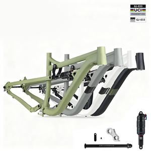 Cadre de vélo de montagne tout suspendu UCI 29 pouces en alliage d'aluminium léger, design aérodynamique, cadre de vélo de <span class=keywords><strong>course</strong></span> d'<span class=keywords><strong>endurance</strong></span> avec amortisseur arrière - Product Image 1