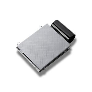 Innovative Design Customized Black <b>Rectangle</b> Soft Enamel Metal Portable Double Sided Makeup <b>Mirror</b> - Product Image 4