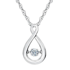 Collana con Ciondolo a Cuore Infinito per Donne, Catena Corta per Clavicola, Gioielli alla Moda - Product Image 1