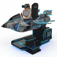 Simulador de Vuelo VR 9D Comercial con Rotación de 360°, de Metal, para Aviones y Helicópteros, para Entretenimiento en Interiores, Hogar y Centros Comerciales