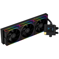 Refroidisseur liquide pour processeur Thermalright Core Matrix 360 VISION ARGB BLACK avec écran LCD IPS de 2 pouces, ventilateurs 2000 RPM pour LGA1700 AM5